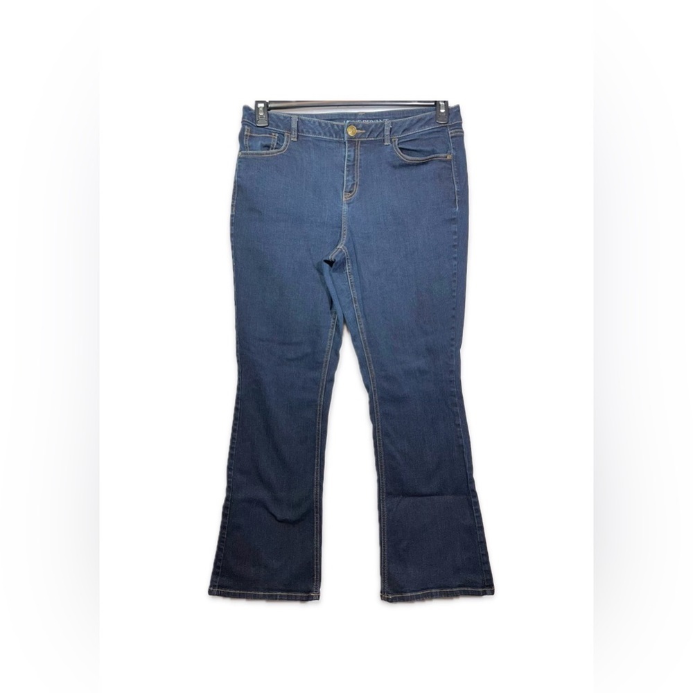 Lane Bryant Mid-Rise Bootcut Jeans Size 16 Dark Wash Plus Stretch Denim